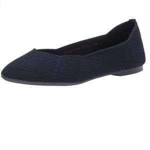 Skechers Cleo 3 Carats Navy Ballet Flats 6.5  NIB